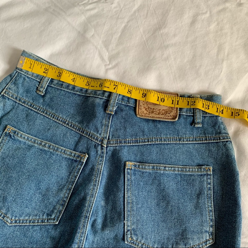 Vintage Runaway Bay Denim Skirt Sz 10 - Picture 7 of 12